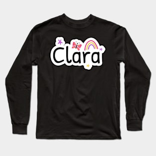 Clara name cute design Long Sleeve T-Shirt